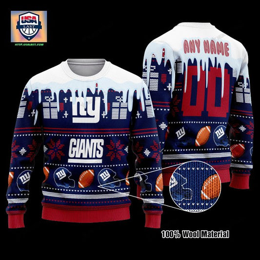 Personalized Nfl New York Giants Custom Christmas Sweater ? Usalast