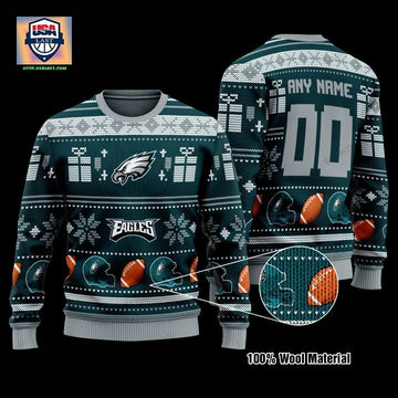 Personalized Nfl Philadelphia Eagles Custom Christmas Sweater ? Usalast