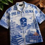 Unisex Phi Beta Sigma Fraternity 1914 Founding Year Toile de Jouy Graphic Hawaiian Shirt for Fans – Moonbestprint