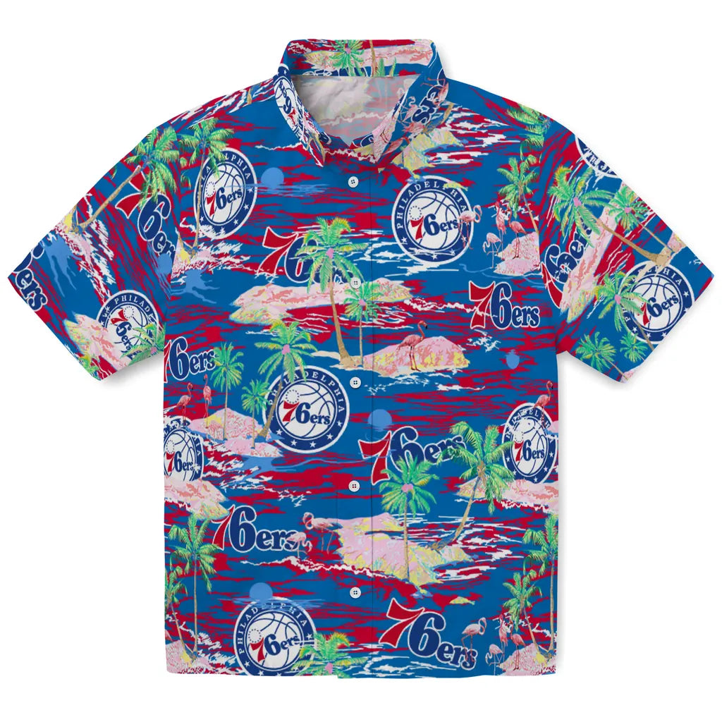 Philadelphia 76ers Flamingo Retreat 2026 Hawaiian Shirt – Moonbestprint