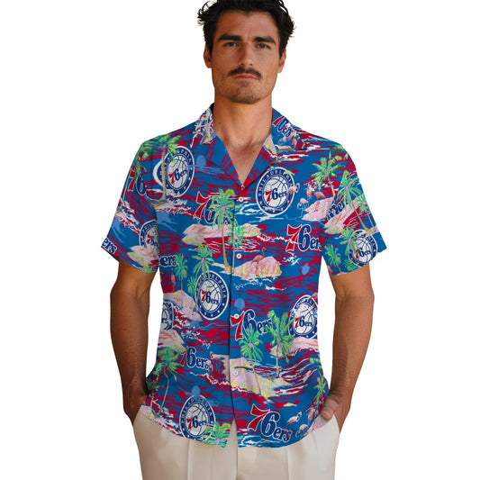 Philadelphia 76ers Flamingo Retreat 2026 Hawaiian Shirt – Moonbestprint
