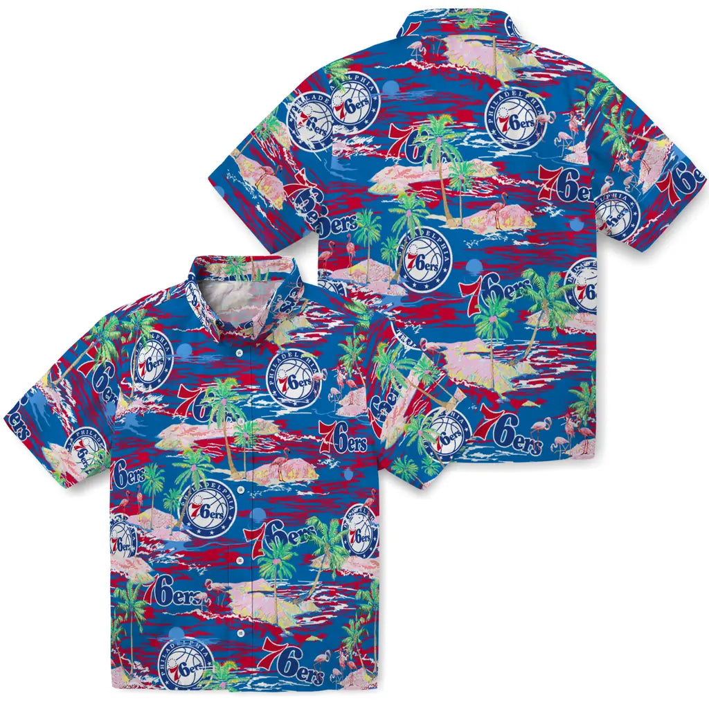 Philadelphia 76ers Flamingo Retreat 2026 Hawaiian Shirt – Moonbestprint