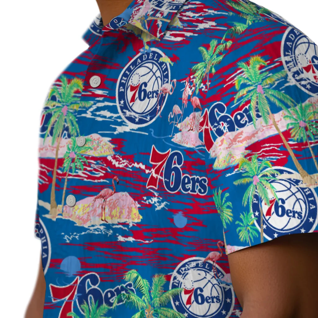 Philadelphia 76ers Flamingo Retreat 2026 Hawaiian Shirt – Moonbestprint