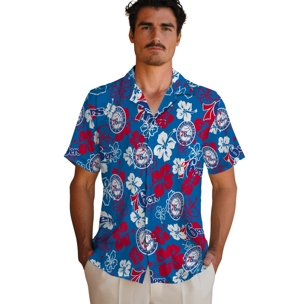 Philadelphia 76ers Hibiscus Bloom Hawaiian Shirt – Moonbestprint