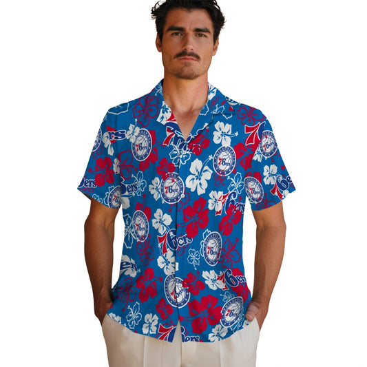 Philadelphia 76ers Hibiscus Bloom Hawaiian Shirt – Moonbestprint