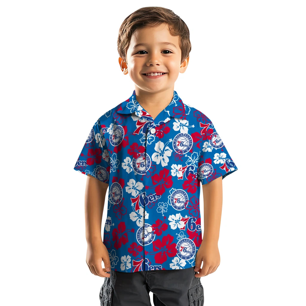 Philadelphia 76ers Hibiscus Bloom Hawaiian Shirt – Moonbestprint