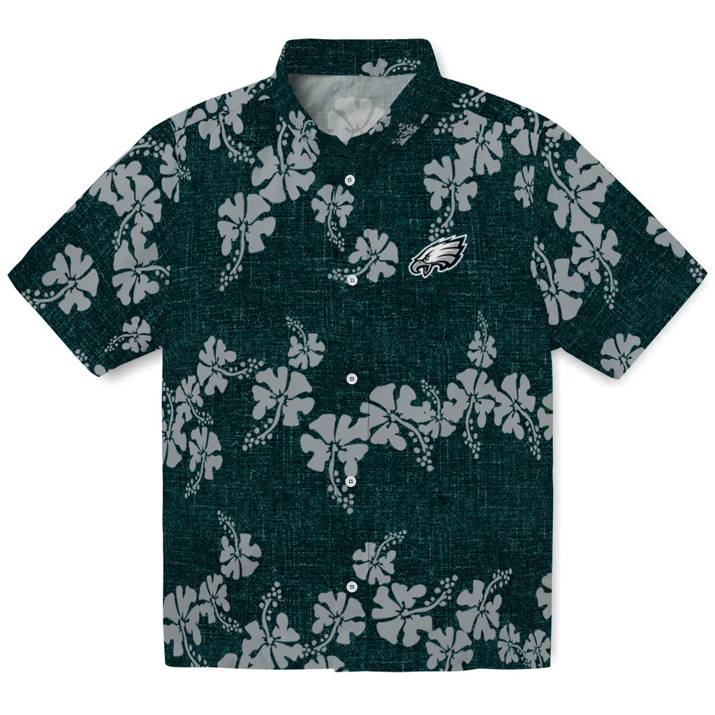 Philadelphia Eagles Hawaiian Shirt - 50th State Flower | Moonbestprint
