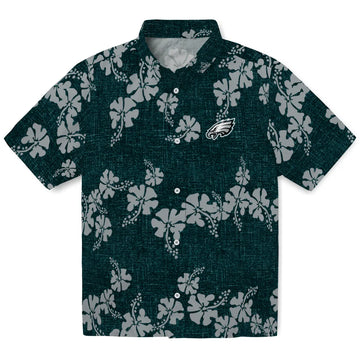 Philadelphia Eagles Hawaiian Shirt - 50th State Flower | Moonbestprint