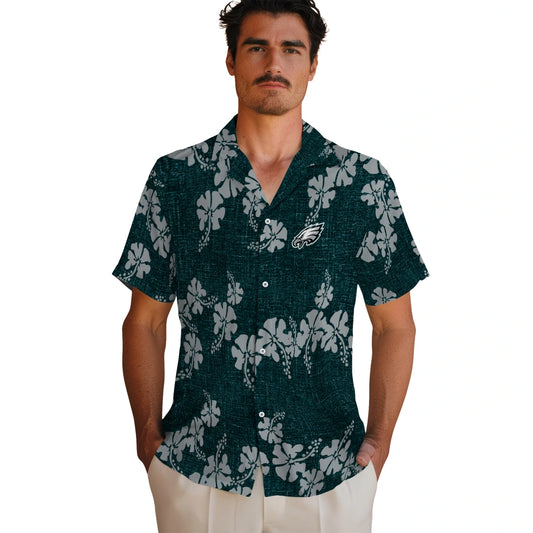 Philadelphia Eagles Hawaiian Shirt - 50th State Flower | Moonbestprint
