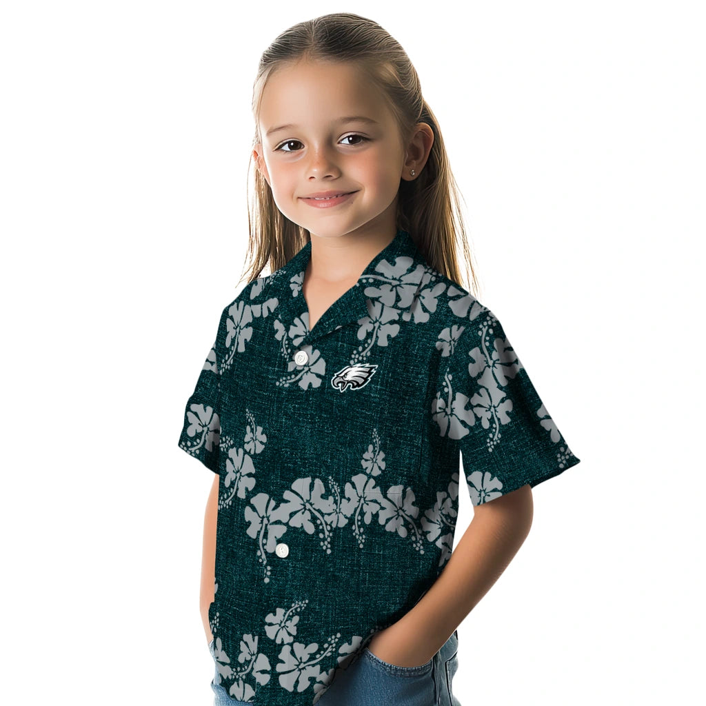 Philadelphia Eagles Hawaiian Shirt - 50th State Flower | Moonbestprint