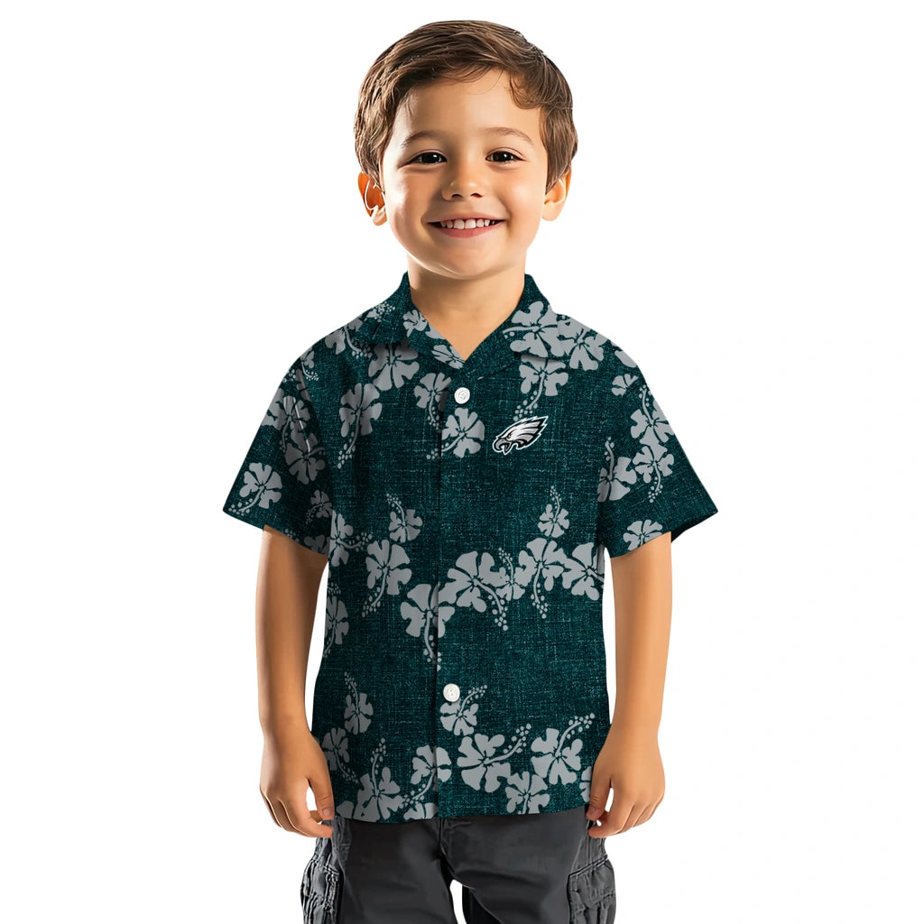 Philadelphia Eagles Hawaiian Shirt - 50th State Flower | Moonbestprint
