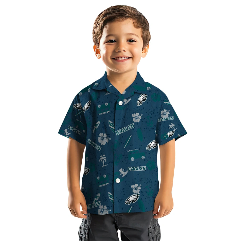 Philadelphia Eagles Hawaiian Shirt - Beach Vibe | Moonbestprint