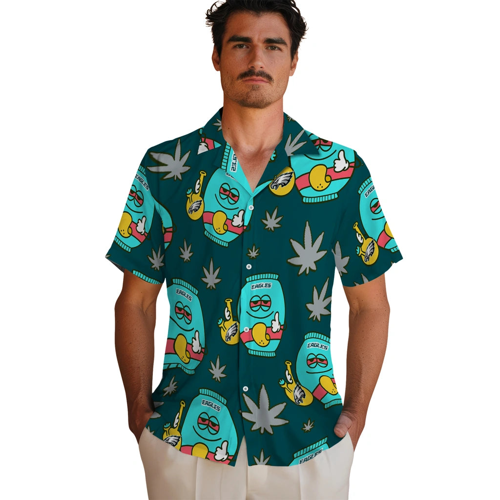 Philadelphia Eagles Hawaiian Shirt - Chill Vibe | Moonbestprint