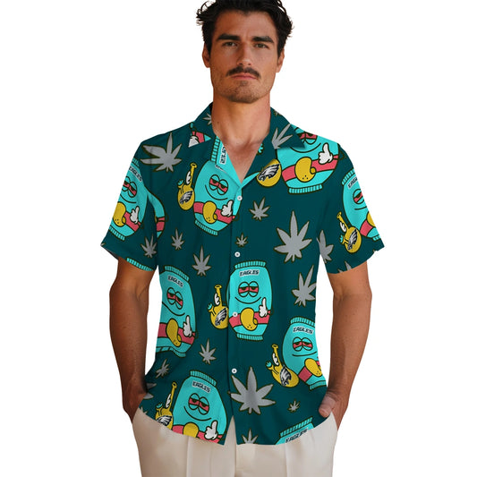 Philadelphia Eagles Hawaiian Shirt - Chill Vibe | Moonbestprint
