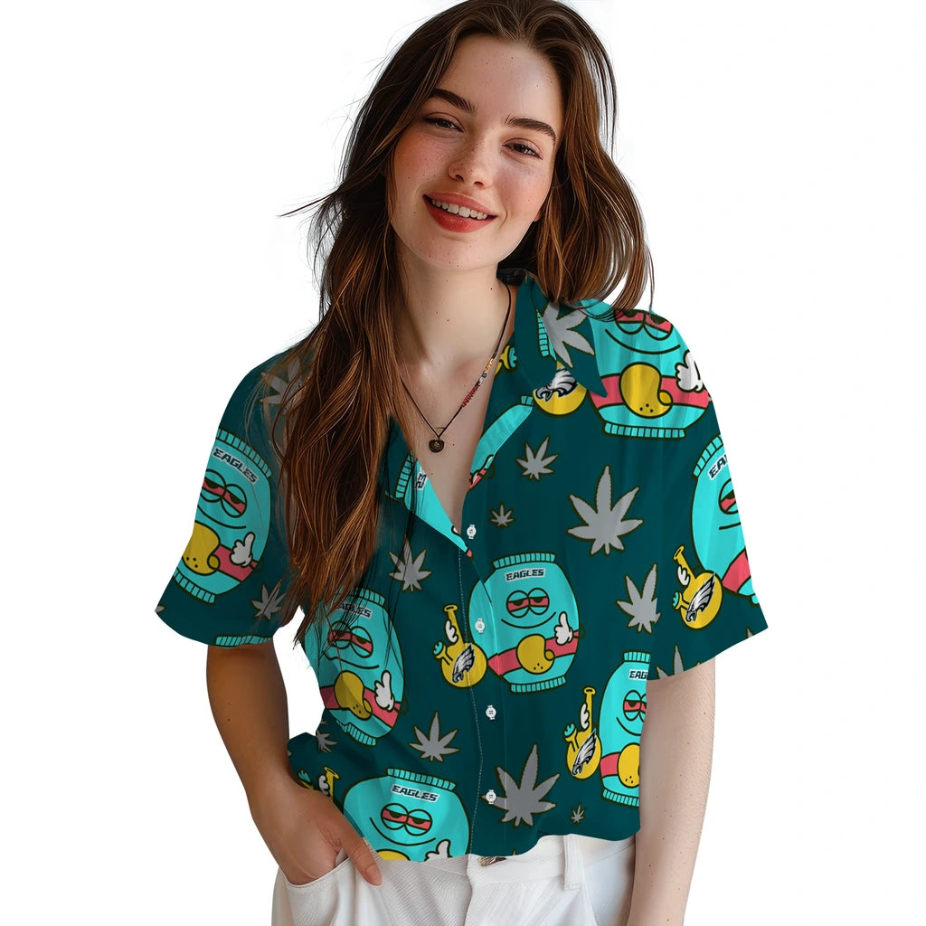 Philadelphia Eagles Hawaiian Shirt - Chill Vibe | Moonbestprint