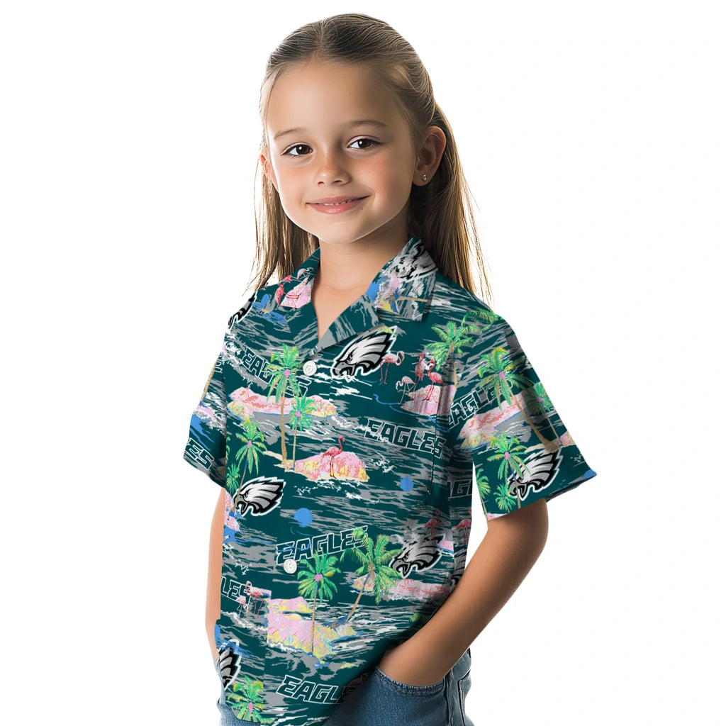 Philadelphia Eagles Flamingo Retreat 2026 Hawaiian Shirt – Moonbestprint