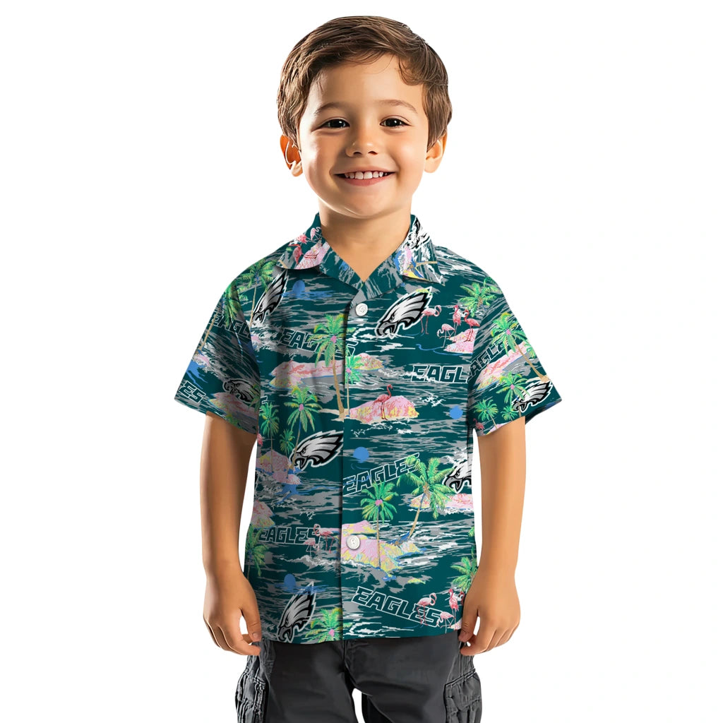 Philadelphia Eagles Flamingo Retreat 2026 Hawaiian Shirt – Moonbestprint