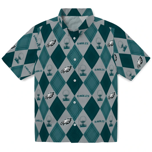 Philadelphia Eagles Hawaiian Shirt - Golfing Plaid | Moonbestprint
