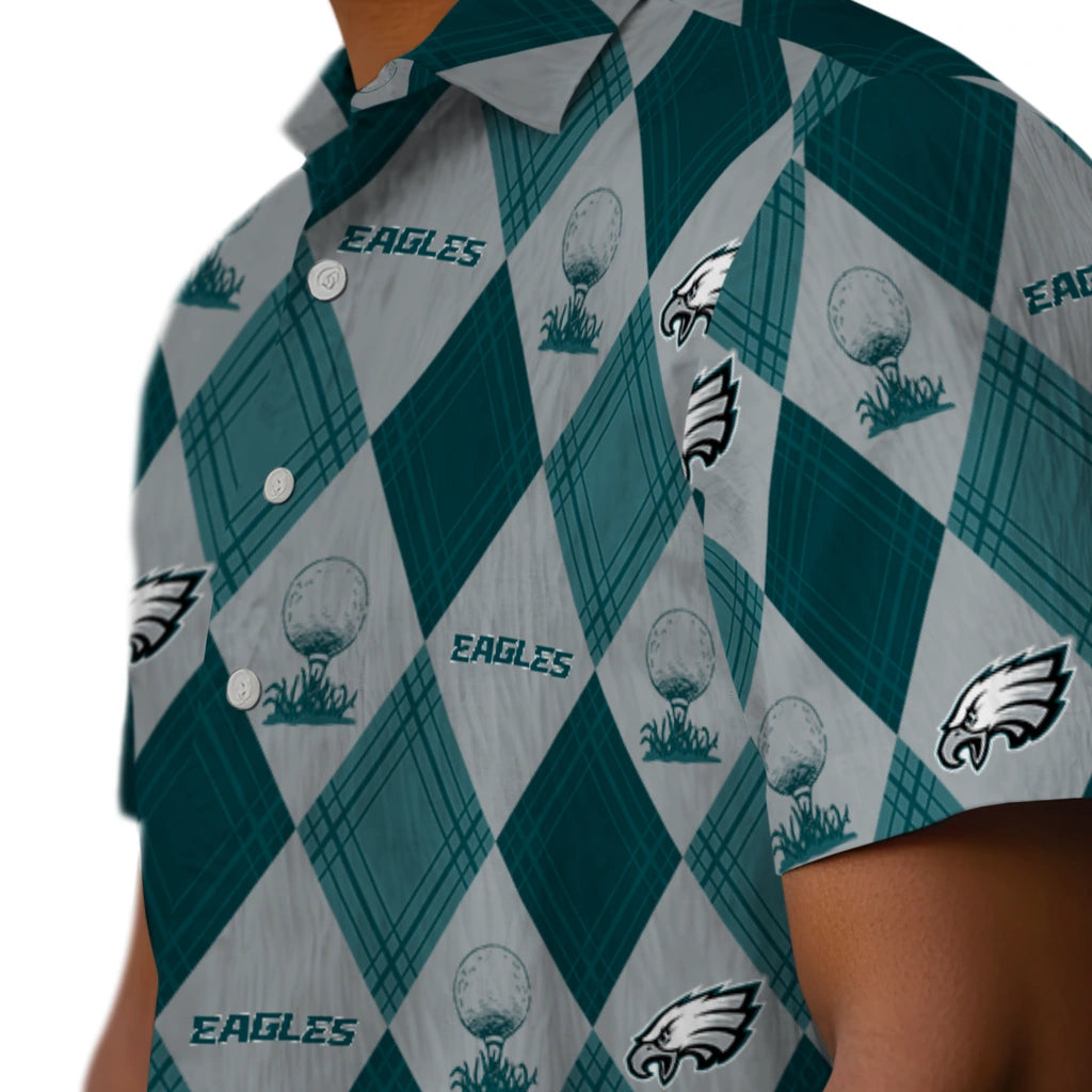 Philadelphia Eagles Hawaiian Shirt - Golfing Plaid | Moonbestprint