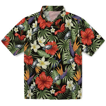 Philadelphia Eagles Hawaiian Shirt - Hawaii Floral Hibiscus | Moonbestprint