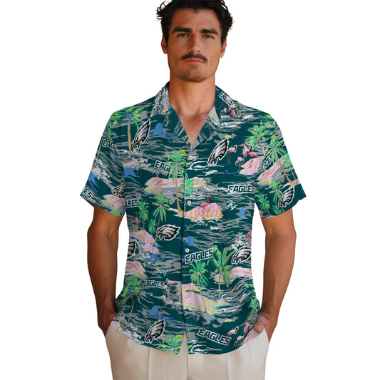 Philadelphia Eagles Hawaiian Shirt - Hawaii Island | Moonbestprint