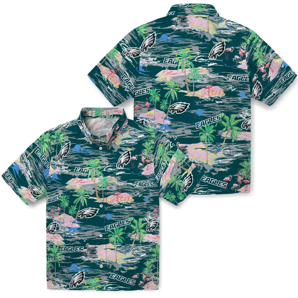 Philadelphia Eagles Hawaiian Shirt - Hawaii Island | Moonbestprint