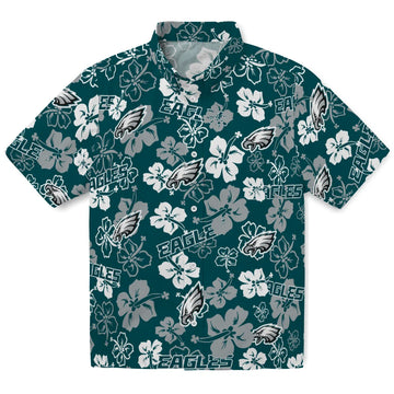 Philadelphia Eagles Hibiscus Bloom Hawaiian Shirt – Moonbestprint