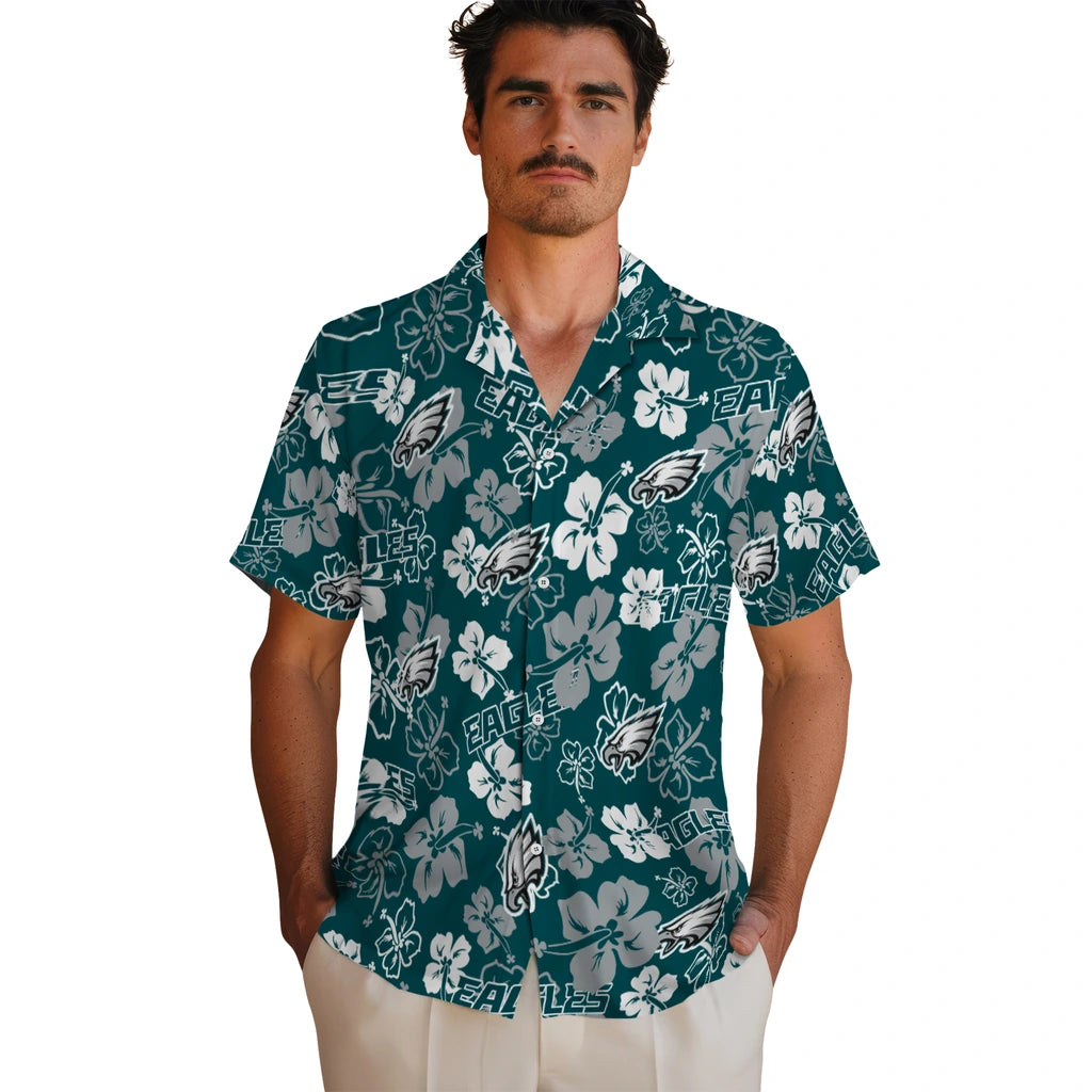Philadelphia Eagles Hibiscus Bloom Hawaiian Shirt – Moonbestprint