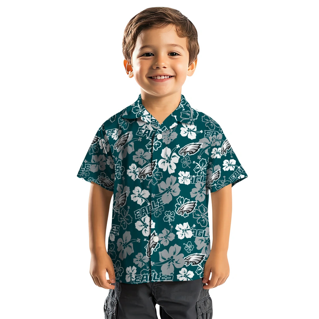 Philadelphia Eagles Hibiscus Bloom Hawaiian Shirt – Moonbestprint