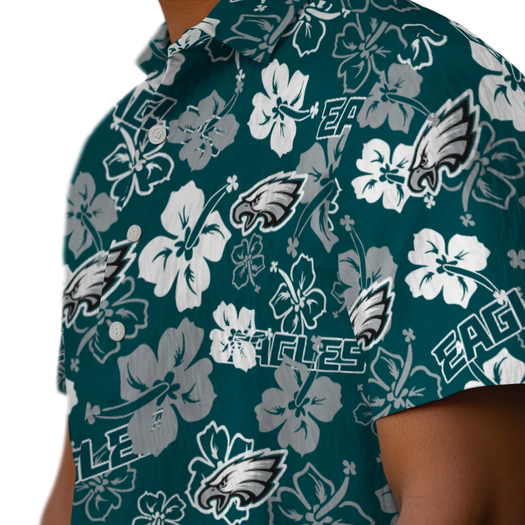 Philadelphia Eagles Hibiscus Bloom Hawaiian Shirt – Moonbestprint