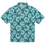 Philadelphia Eagles Hawaiian Shirt - Hibiscus Cluster | Moonbestprint