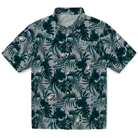 Philadelphia Eagles Hawaiian Shirt - Hibiscus Exotic | Moonbestprint