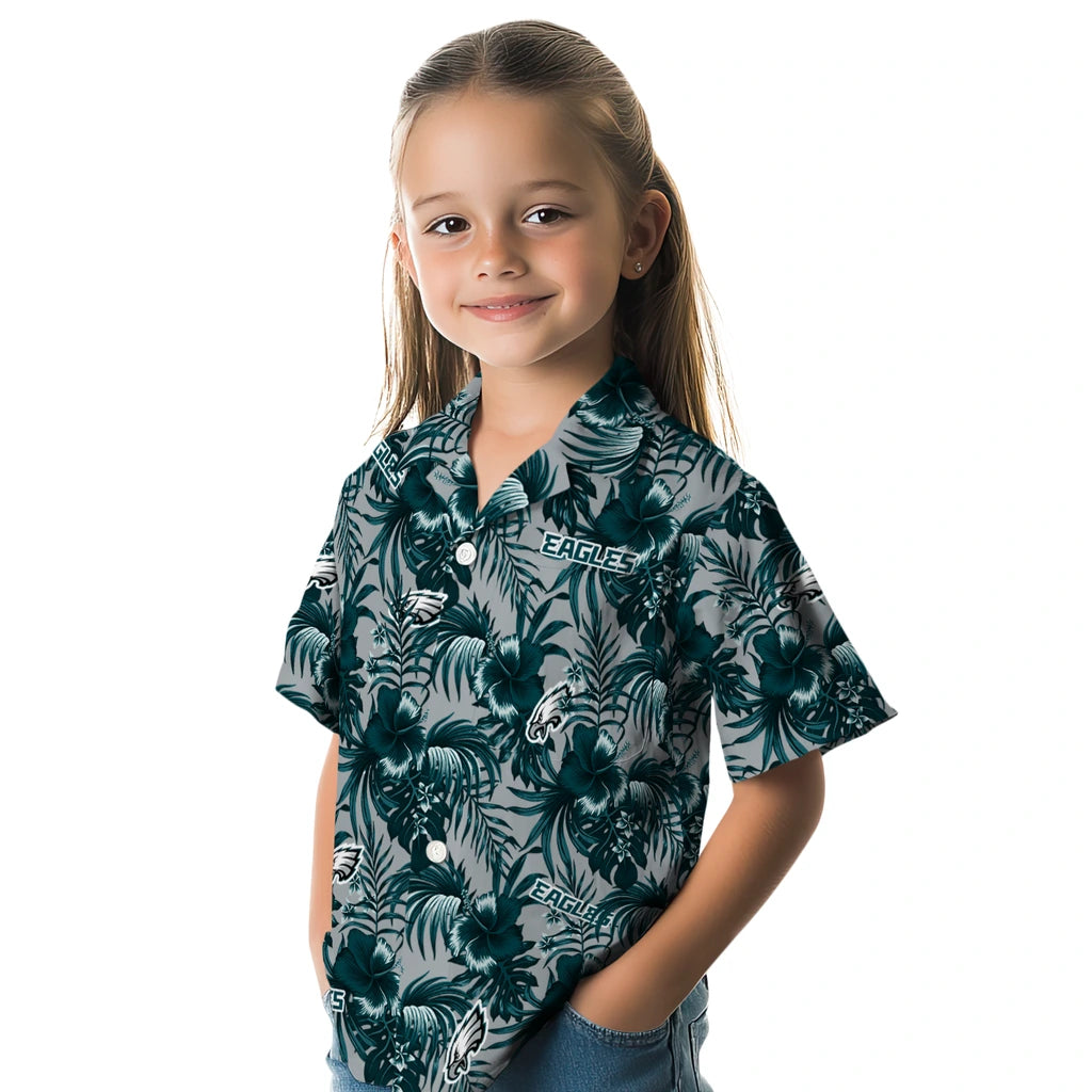 Philadelphia Eagles Hawaiian Shirt - Hibiscus Exotic | Moonbestprint
