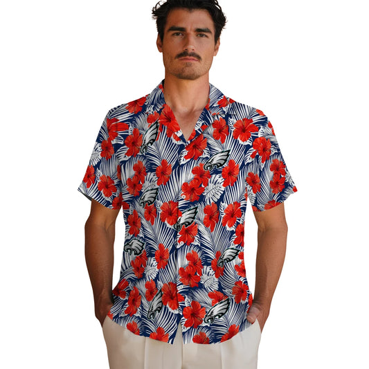 Philadelphia Eagles Hawaiian Shirt - Hibiscus Fiesta | Moonbestprint