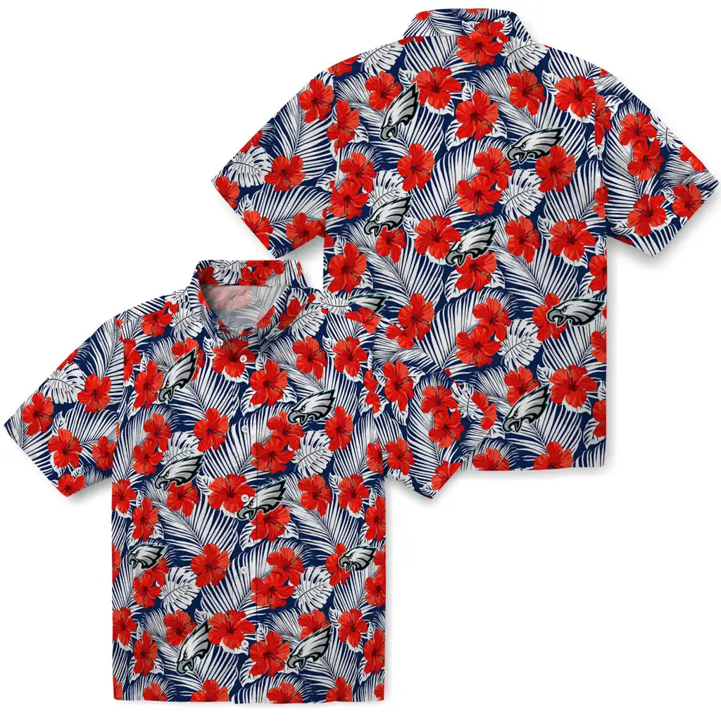 Philadelphia Eagles Hawaiian Shirt - Hibiscus Fiesta | Moonbestprint