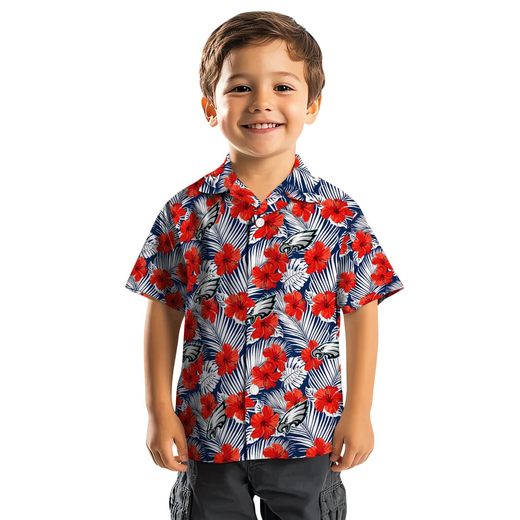 Philadelphia Eagles Hawaiian Shirt - Hibiscus Fiesta | Moonbestprint