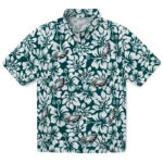 Philadelphia Eagles Hawaiian Shirt - Hibiscus Motif | Moonbestprint