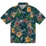 Philadelphia Eagles Hawaiian Shirt - Hibiscus Tiki Jungle | Moonbestprint