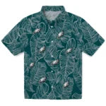 Philadelphia Eagles Hawaiian Shirt - Leaf Outline | Moonbestprint