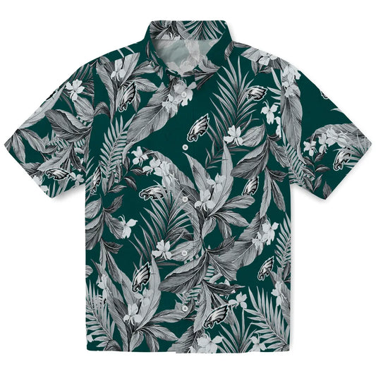 Philadelphia Eagles Hawaiian Shirt - Palm Leaves | Moonbestprint
