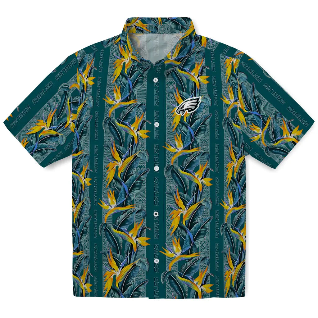 Philadelphia Eagles Hawaiian Shirt - Paradise Vines | Moonbestprint