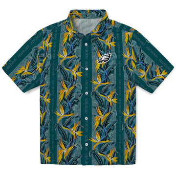 Philadelphia Eagles Hawaiian Shirt - Paradise Vines | Moonbestprint