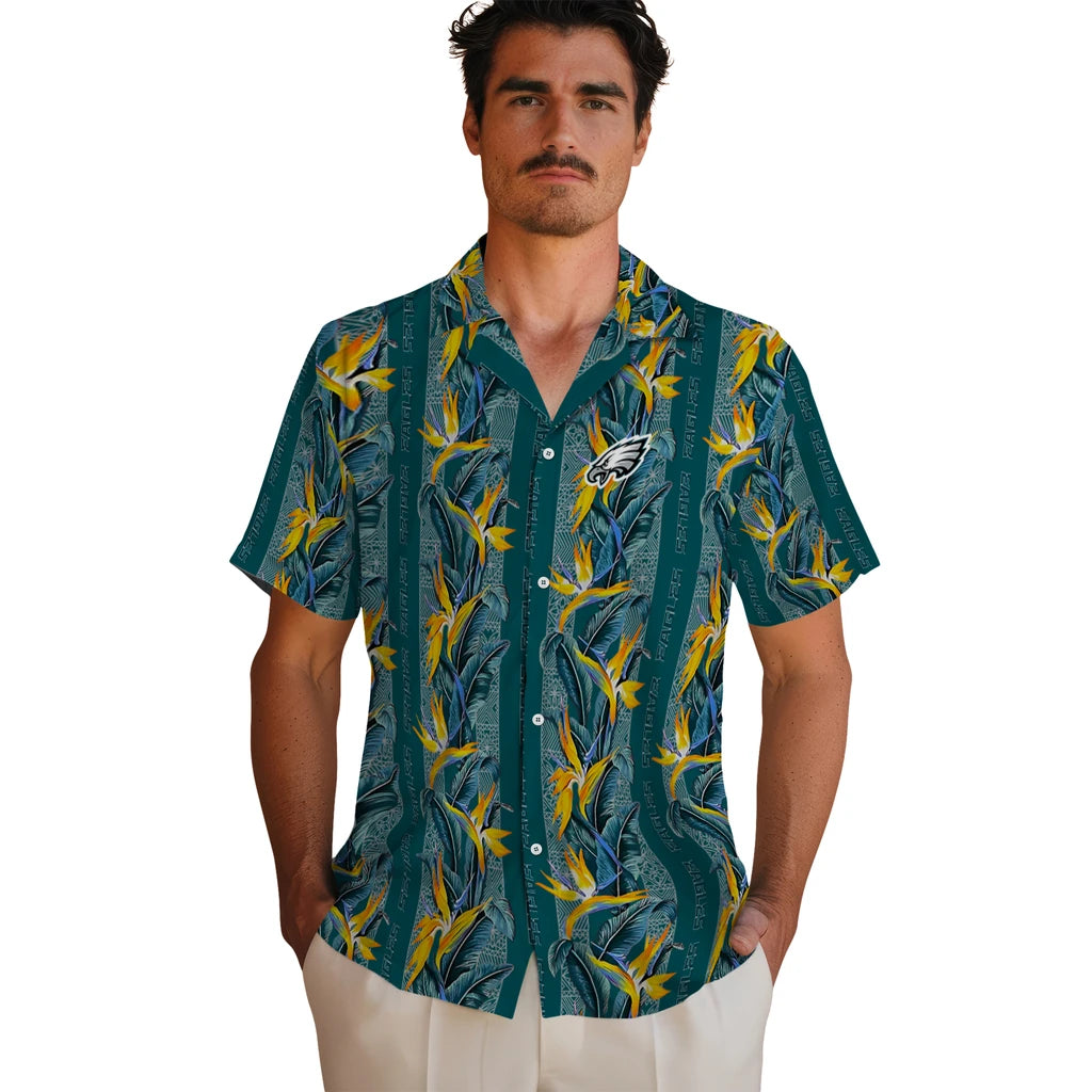 Philadelphia Eagles Hawaiian Shirt - Paradise Vines | Moonbestprint