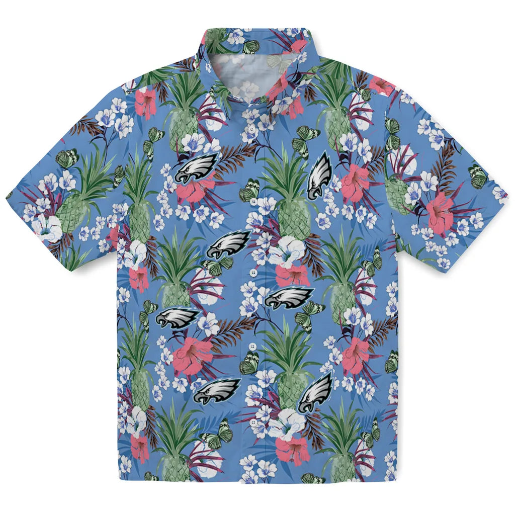 Philadelphia Eagles Hawaiian Shirt - Pineapple Bouquet | Moonbestprint