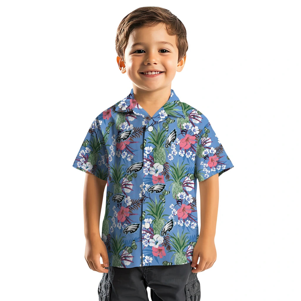 Philadelphia Eagles Hawaiian Shirt - Pineapple Bouquet | Moonbestprint