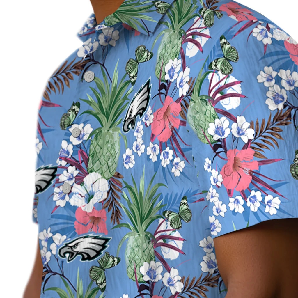 Philadelphia Eagles Hawaiian Shirt - Pineapple Bouquet | Moonbestprint