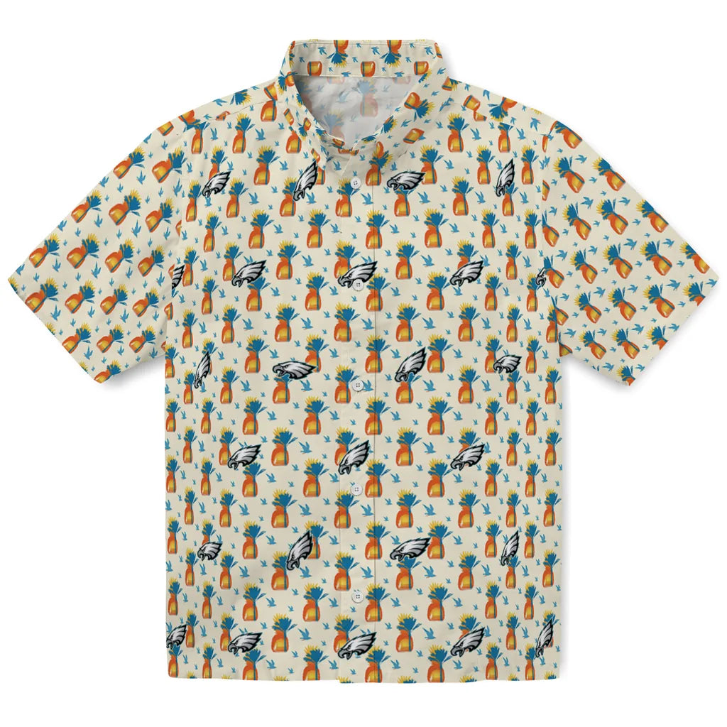 Philadelphia Eagles Hawaiian Shirt - Pineapple Delight | Moonbestprint