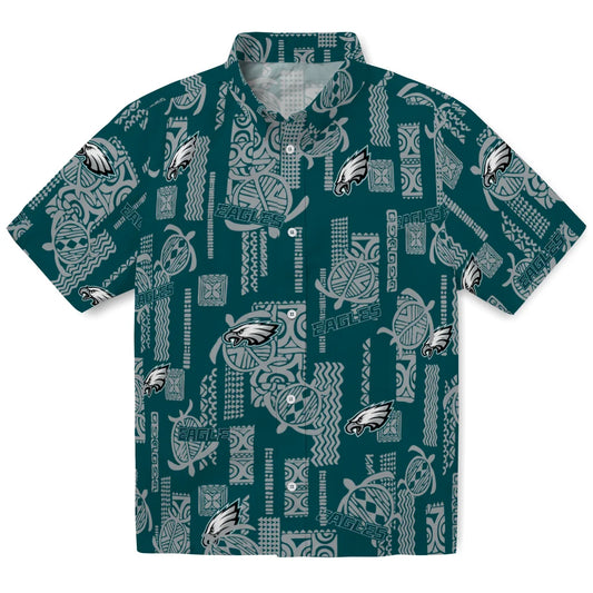 Philadelphia Eagles Hawaiian Shirt - Turtle Lines | Moonbestprint