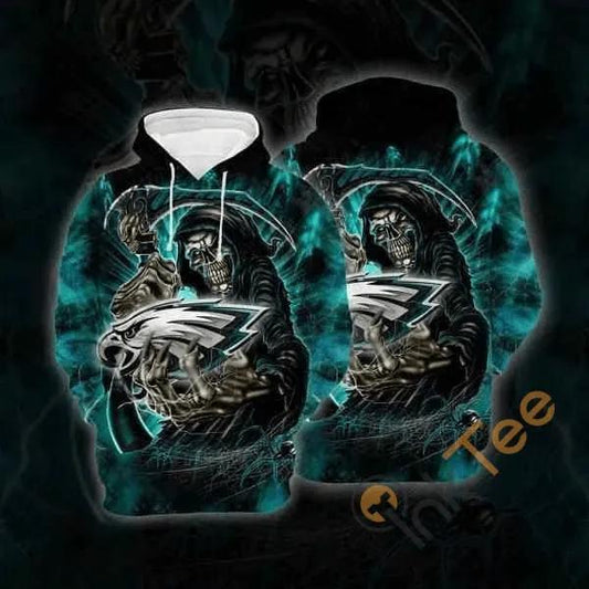 Philadelphia Eagles Life Reaper NFL 3D All Over Print Hoodie -Moonbestprint