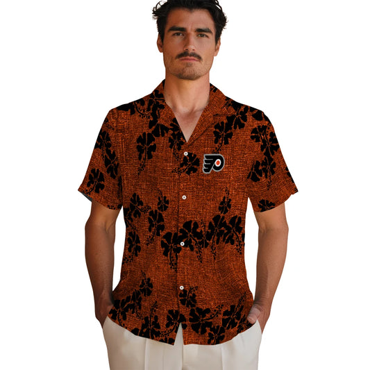 Philadelphia Flyers Hawaiian Shirt - 50th State Flower | Moonbestprint